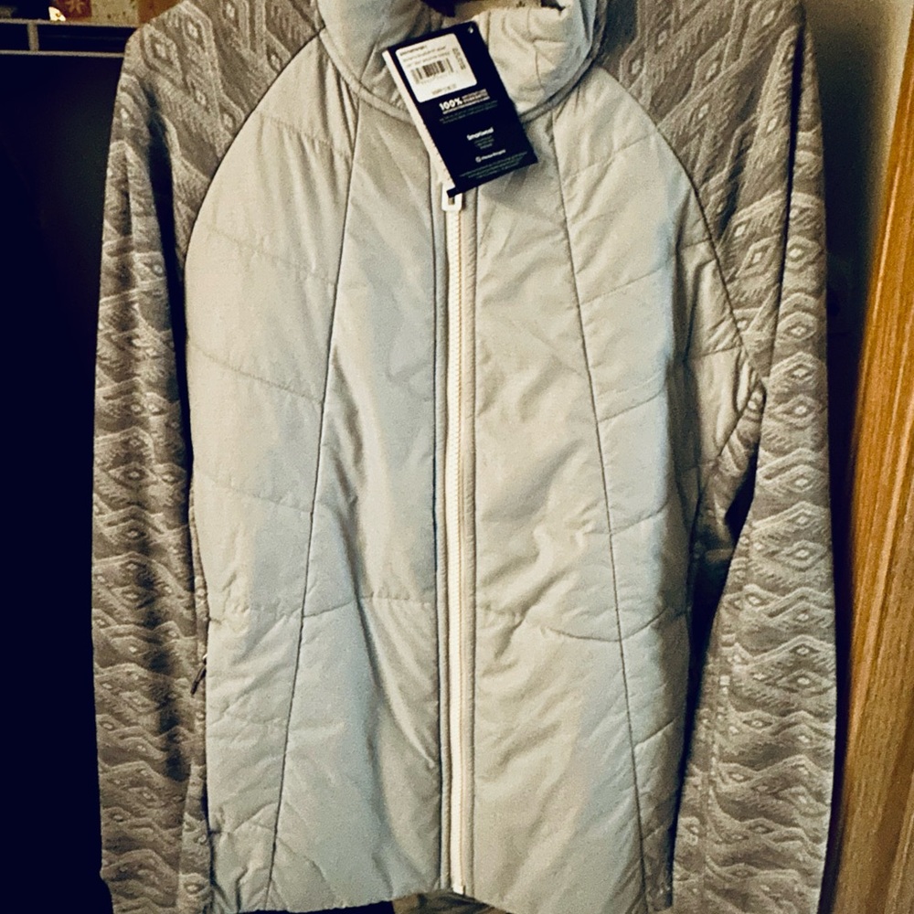 Smartwool Gray and Cream Quilted Jacket